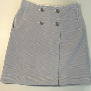 The Limited Black and White Mini Stripe Mini Skirt, Size 2